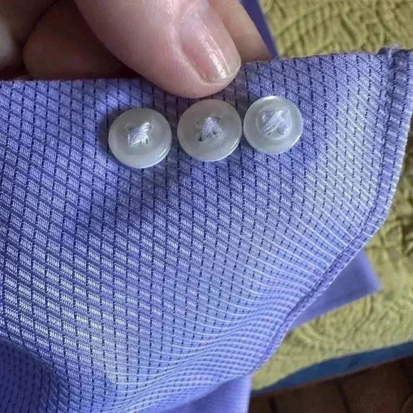 Nordstrom lavender dress shirt size 17 34/35 trim fit. EUC . - Picture 9 of 11